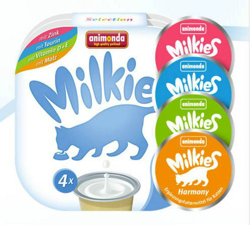 Animonda Milkies Selection (tejszín,maláta) macskatej -  Macskák részére (4X15g)