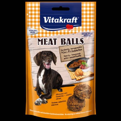 Vitakraft Meat Balls - jutalomfalat (sertés,marha) kistestű kutyák részére (80g)