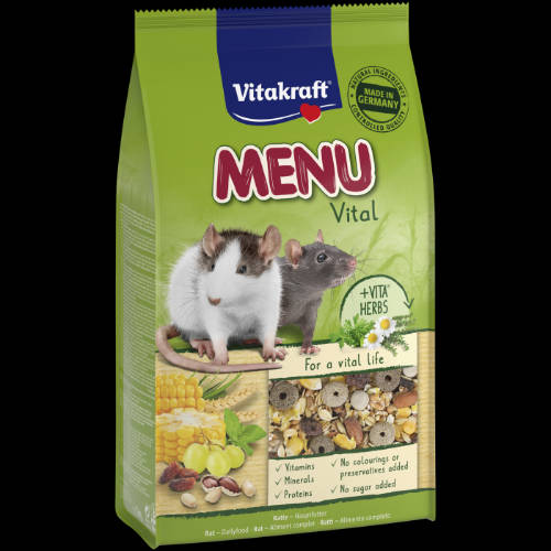 Vitakraft MENU VITAL Ratten - Teljes értékű eledel patkányok részére  (1kg)