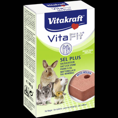 Vitakraft Vita Fit® Sel-plus Salzleckstein - nyalósó (ásványi anyagokkal) rágcsálóknak (40g)
