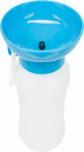 Trixie Bottle with Drinking Bowl - Műanyag úti itató, tállal (több féle színben) kutyák részére (0,55l)