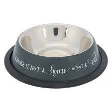 Trixie Stainless Steel - rozsdamentes tál (szürke) kutyák és macskák részére (0,45l /Ø19cm)