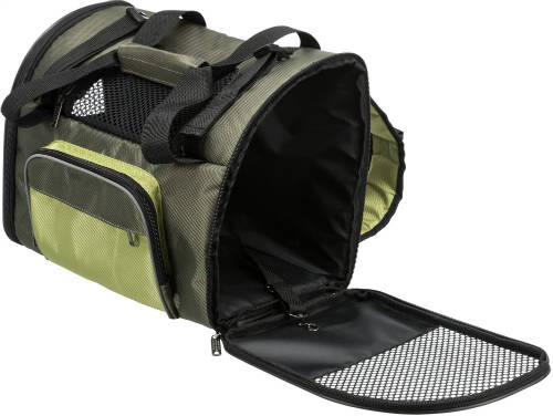 Trixie Shiva Backpack - hátizsák (zöld) kistestű állatok szállításához (41x30x21cm)