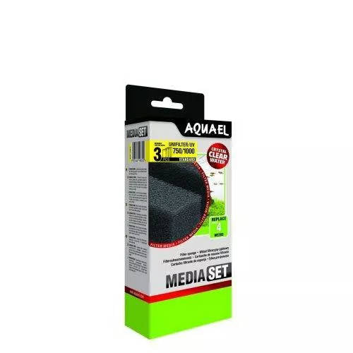 AquaEl Media Set Unifilter/UV 750/1000 Standard - cserélhető szivacsbetét (3db)