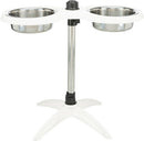 Trixie Dog Bar - tál szett (állítható magasságú,melamin/rozsdamentes) kutyák részére (2x 1,6l /Ø21cm)