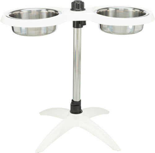 Trixie Dog Bar - tál szett (állítható magasságú,melamin/rozsdamentes) kutyák részére (2x 1,6l /Ø21cm)