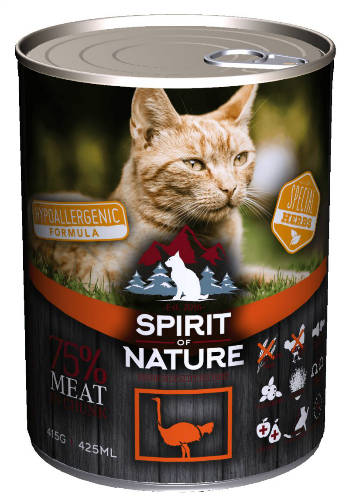 Spirit of Nature Hypoallergenic CAT (Ostrich/Strucc) 415g