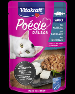 Vitakraft Poésie Déli Sauce - nedvestáp (tőkehal) macskák részére (85g)