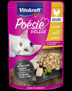 Vitakraft Poésie Déli Gelée - nedvestáp (csirke) macskák részére (85g)