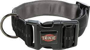 Trixie Softline Elegance Collar, Extra Wide - vastag nyakörv (fekete,szürke) kutyák részére (S-M) 32-45 cm/38mm