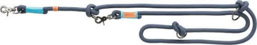 Trixie Be Nordic Leash - kiképzőpóráz fonott kötélből (sötétkék/világoskék) S-M (2m/Ø8mm)