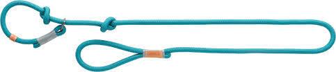 Trixie Be Nordic Leash - Retriever póráz fonott kötélből (petrolkék/világos szürke) S-M (1,7m/Ø8mm)