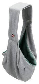 Trixie Junior Front Carrier Soft - szállítótáska (szürke/menta) kutyák részére (22x20x60cm)