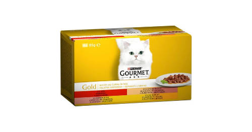 Gourmet Gold Duó Multipack (falatok szószban) nedvestáp - macskák részére (4x85g)
