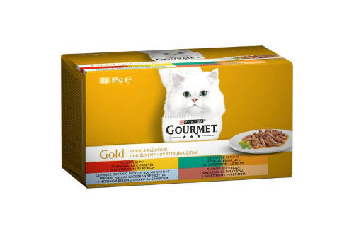 Gourmet Gold Duó Multipack (többféle ízben) nedvestáp - macskák részére (4x85g)