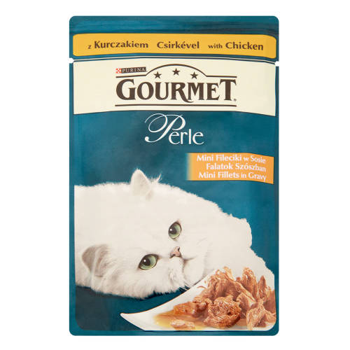 Gourmet Perle grillezett falatok szószban (csirke) nedvestáp - macskák részére (85g)