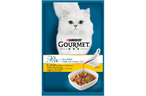 Gourmet Perle Gravy Delight falatok szószban (csirke) nedvestáp - macskák részére (85g)