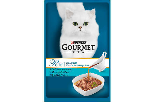 Gourmet Perle Gravy Delight falatok szószban (tonhal) nedvestáp - macskák részére (85g)