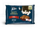 Felix Tasty Shreds (házias válogatás - szószban) alutasakos - macskák részére (4x80g)