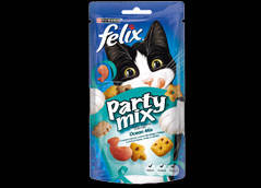 Felix Party Mix Ocean Mix (lazac,pisztráng) jutalomfalat - macskák részére (60g)