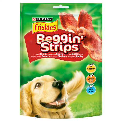 Friskies Beggin' Strips - jutalomfalat (bacon) kutyák részére (120g)