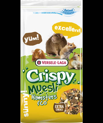 Versele-Laga Crispy Muesli Hamster & Co - Müzli eleség hörcsögök,egerek,patkányok és futóegerek részére (400g)