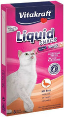 Vitakraft Cat Liquid Snack - jutalomfalat kacsahússal 6*15g