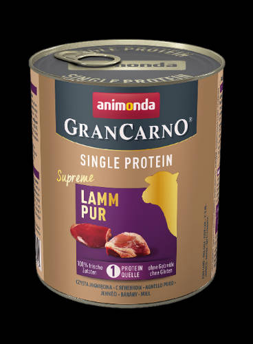 Animonda GranCarno Adult (single protein) konzerv - Felnőtt kutyák részére, bárányhússal (800g)