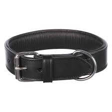 Trixie Active Collar - bőr nyakörv (fekete) kutyák részére (M) 38-47cm/40mm