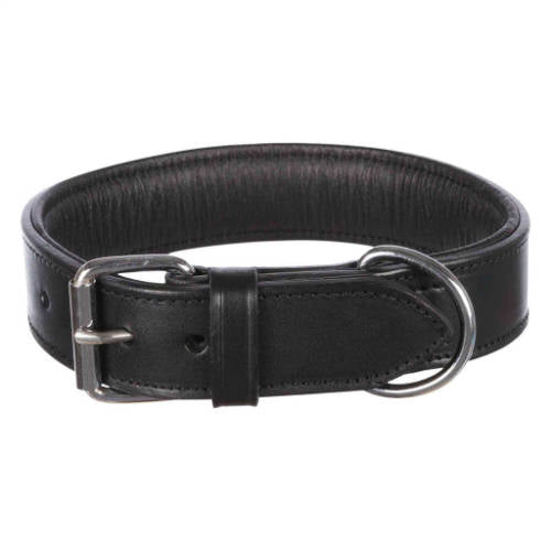 Trixie Active Collar - bőr nyakörv (fekete) kutyák részére (L) 48-55cm/40mm