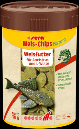 Sera Catfish Chips Nature- táplálék díszhalak számára (100ml/38g)