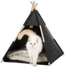 Trixie Cave Tipi - nemez (gyapjú) barlang (antracit szürke) kutyák részére (55x65x55cm)