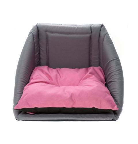 Comfy Lola Trio bed 3in1 - fekhely (szürke,rózsaszín) kutyák és macskák részére (43x43x39cm)