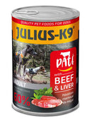 JULIUS - K9 paté beef and liver - nedveseledel (marha,máj) felnőtt kutyák részére (400g)