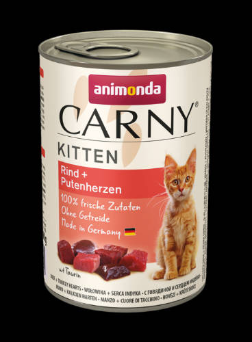 Animonda Carny Kitten (marha,pulykaszív) - kölyök macskák részére (400g)
