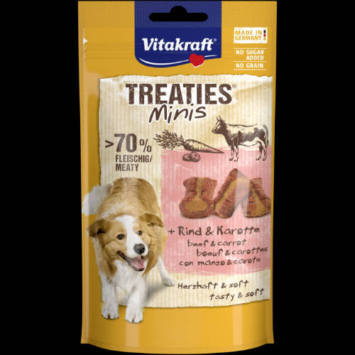 Vitakraft Treaties MINIS - jutalomfalat (marha,sárgarépa) kutyák részére (48g)