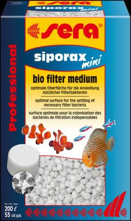 Sera siporax mini Professional - Nagy teljesítményű szűrőközeg, különösen kisebb akváriumokhoz (270g)
