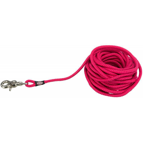 Trixie Tracking Leash, round - nyomkövető póráz (fukszia) kiképzéshez (S-L) 10m/Ø6mm