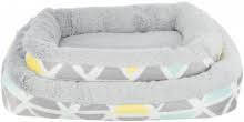 Trixie Cuddly Bed Sunny -  fekhely (szürke, színes) tengerimalac és nyulak részére (30x6x22cm)