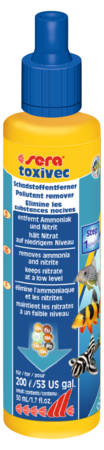 Sera Toxivec - vízelőkészítés és gondozás díszhalak részére (50ml)