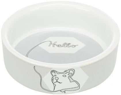 Trixie Ceramic Bowl - kerámia tál (mintás, többféle színben) hörcsögök részére (90ml /Ø8cm)