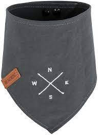 Trixie Be Nordic neckerchief - kendős nyakörv (sötétszürke, mintával) kutyák részére (L) 50cm