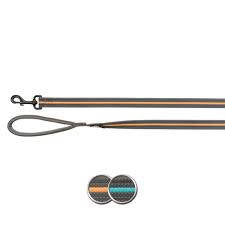 Trixie Fusion Leash Extra Long - extra hosszú póráz (szürke,óceánkék) kutyák részére (S-L) 1.8m/17mm