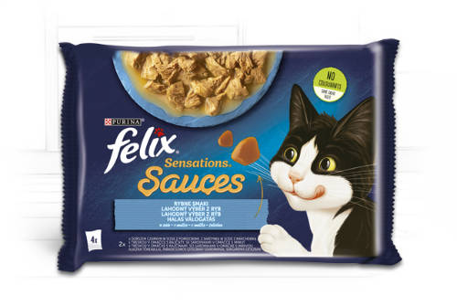 Felix Sensations Sauces házias (pulyka,bárány) válogatás szószban (4x85g)