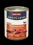 Animonda GranCarno Adult (baromfi szív) konzerv - Felnőtt kutyák részére (800g)