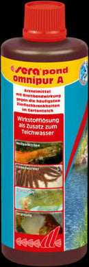 Sera Pond Omnipur A - gyógyhatású készítmény tavi halak számára (500ml)