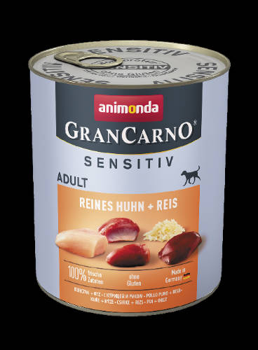 Animonda GranCarno Adult Sensitive (csirke,rizs) konzerv - Felnőtt kutyák részére (800g)