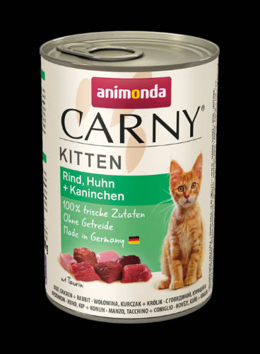 Animonda Carny Kitten (marha,csirke és nyúl) - kölyök macskák részére (400g)