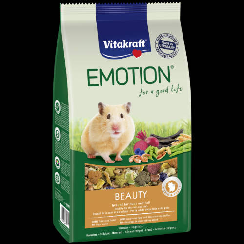 Vitakraft Emotion Beautiy All Ages Hamster - Teljes értékű eledel (egészséges bőr,szőr) hörcsögök részére (600g)
