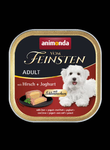 Animonda Vom Feinsten Gourmet (szarvas,joghurt) alutálkás - Felnőtt kutyák részére (150g)